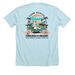 From Rescue to Resort&nbsp;, a Heather Ice Blue Premium Unisex Tee (back-view)