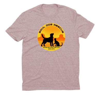 Soul Dog Rescue, a Vintage Rose Allmade Eco Triblend Unisex Tee