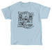 Community Over Confinement, a Light Blue Classic Unisex Tee