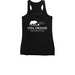 Women's Racerback Tank Top, a Black Women's Racerback