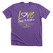 Love Needs No Words, a Heather Team Purple Premium Unisex Tee