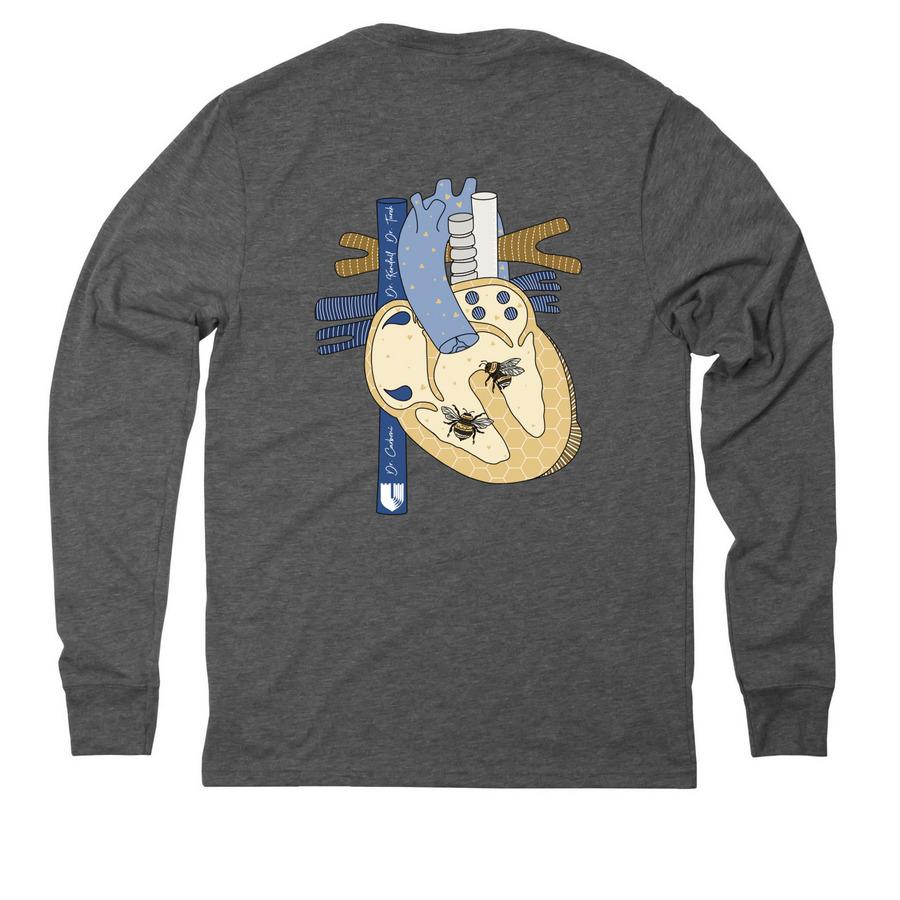 Owen Strong - no verse, a Aluminum Grey Allmade Eco Triblend Long Sleeve Tee (back-view)