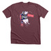 Give Pigs A Chance, a Heather Maroon Premium Unisex Tee