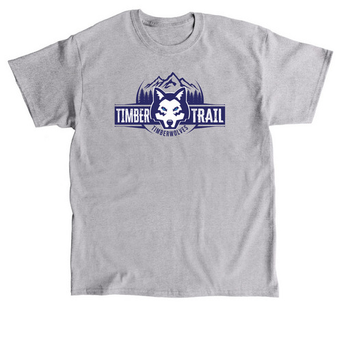 Timber Trail 'Timberwolves Mountain' Shirt, a Sport Grey Classic Unisex Tee