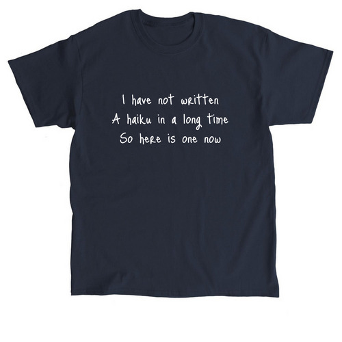 Unserious Haiku (Dark ver.), a Navy Classic Unisex Tee