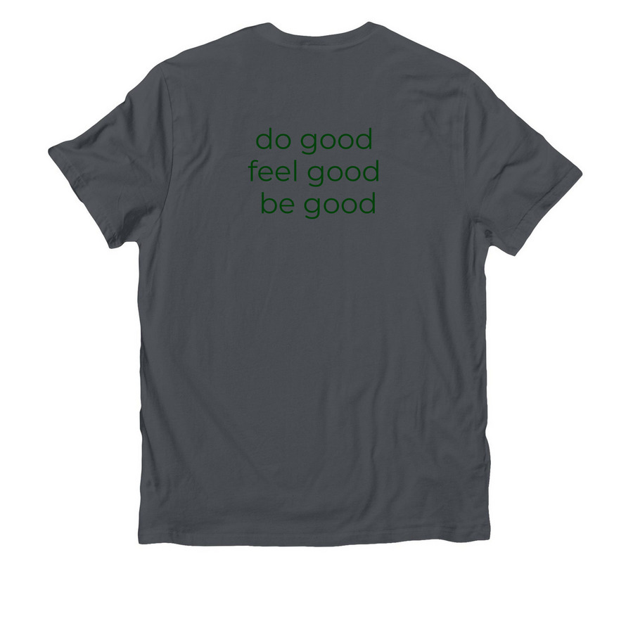 yieldcamp merch, a Terrain Grey Allmade Organic Cotton Unisex Tee (back-view)