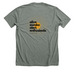 ALIVE, AWAKE, ALERT..., a Deep Heather Premium Unisex Tee (back-view)