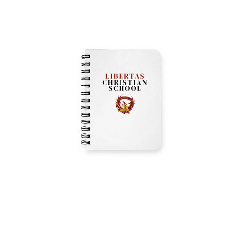 Libertas Notebook, a White Spiral Notebook
