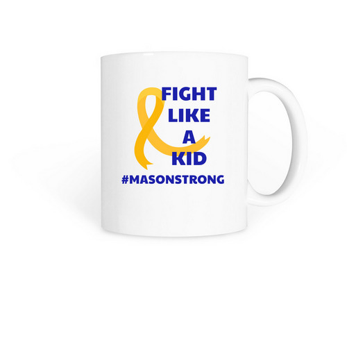 Fight like a kid, a White Coffee Mug
