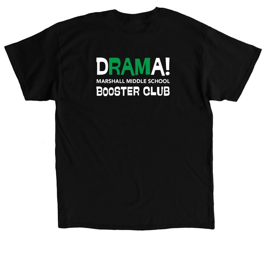 Supporting Role - Booster Club, a Black Classic Unisex Tee (back-view)