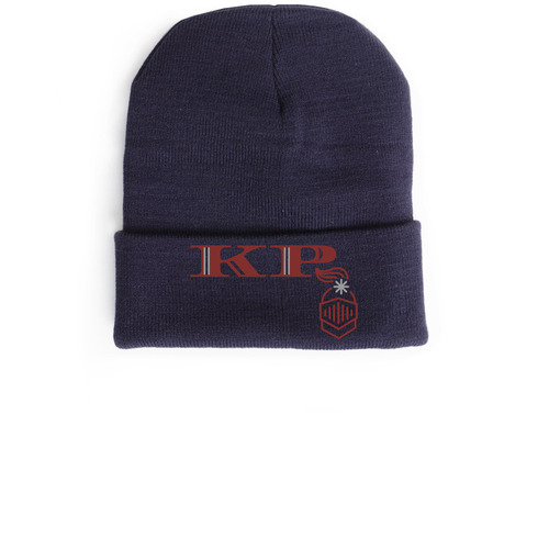 STAY WARM KINGS PARK!, a Navy Cuffed Beanie