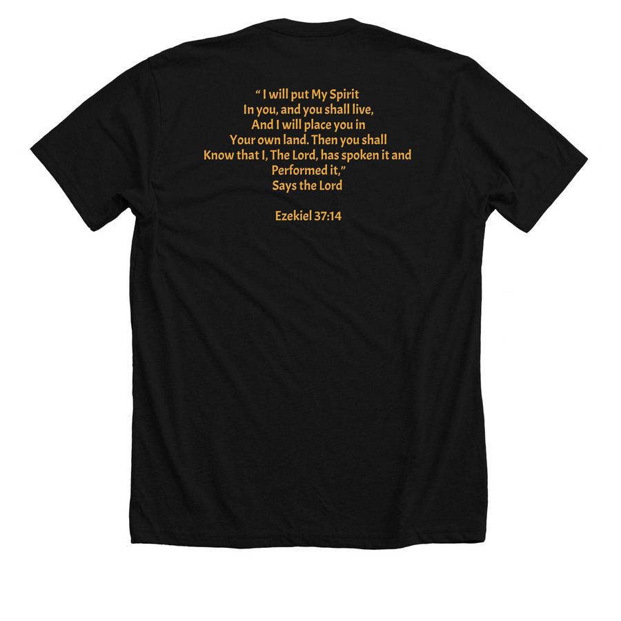 Holy Spirit&nbsp;, a Solid Black Blend Premium Unisex Tee (back-view)