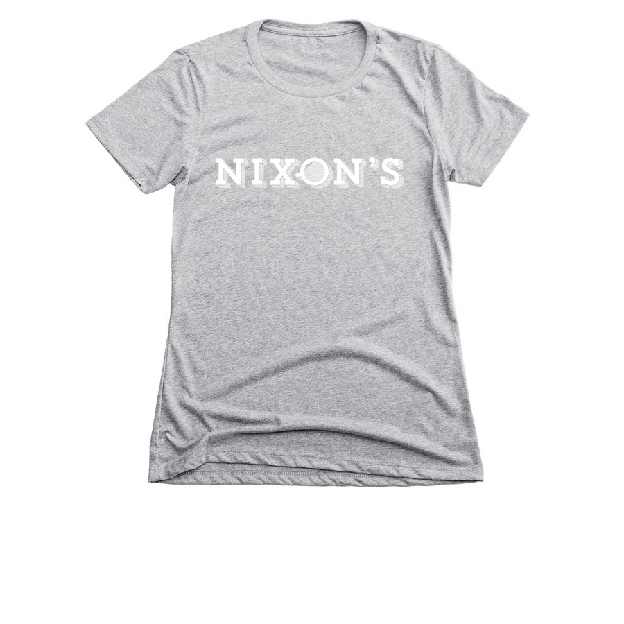 Nixon's Staff Apparel, a Dark Heather Grey Women's Slim Fit Tee