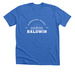 Baldwin Est. White, a Heather True Royal Premium Unisex Tee