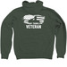 Thank A Veteran - 2026 Apparel Collection, a Military Green Zip Up Hoodie (back-view)