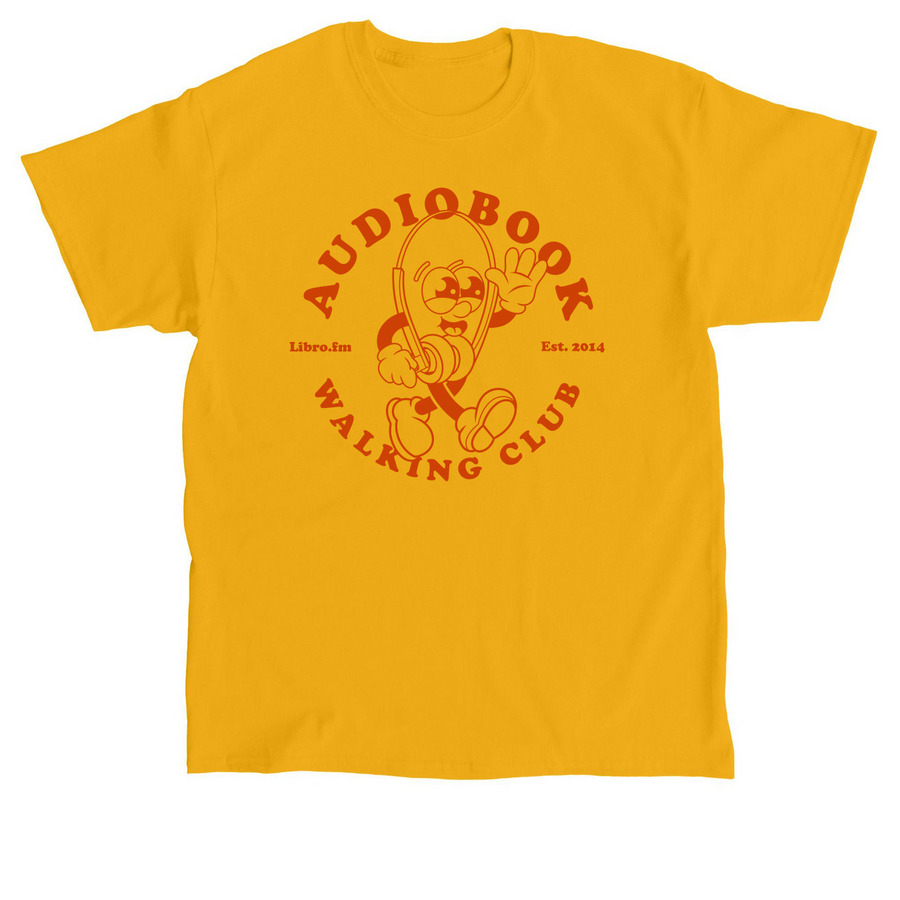 Audiobook Walking Club, a Gold Classic Unisex Tee