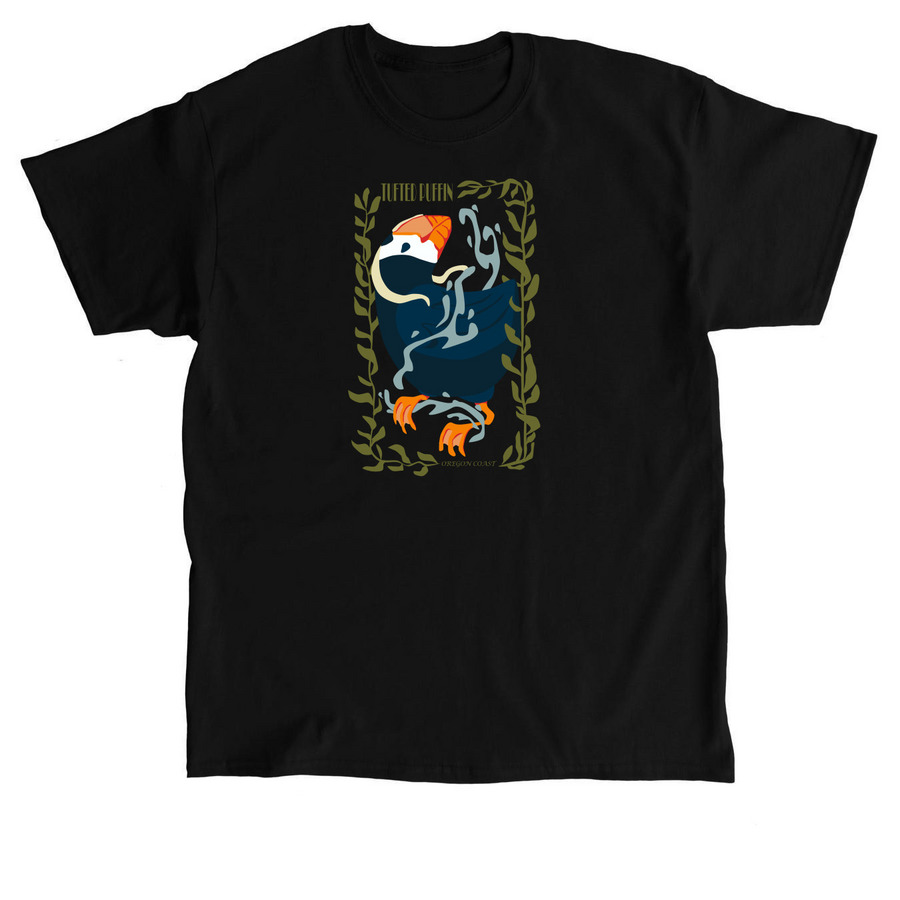THE TUFTED PUFFIN, a Black Classic Unisex Tee
