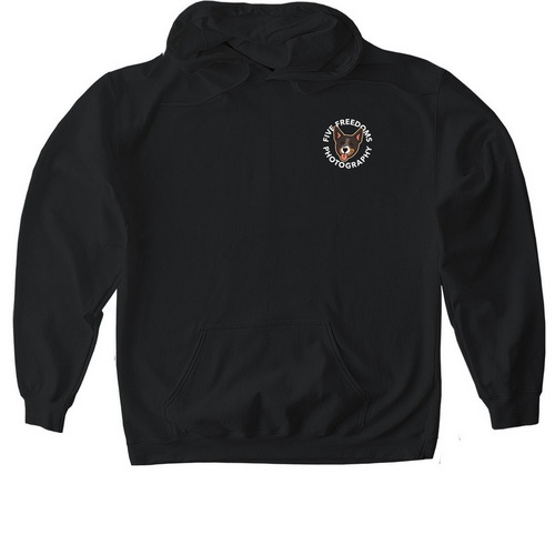 Five Freedoms X Meredith Canty, a Black Gildan Softstyle Pullover Hoodie