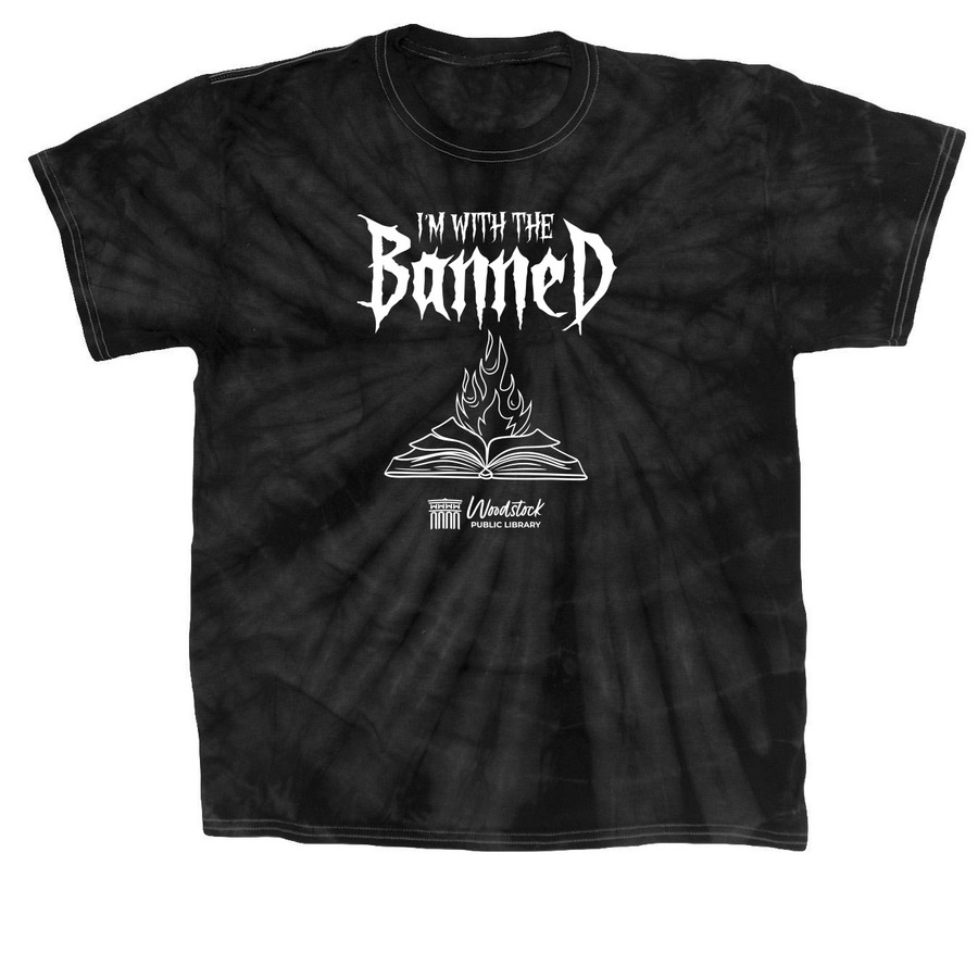 I'm With The Banned, a Black Classic Tie Dye Tee