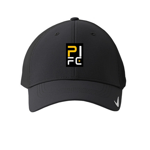 PIFC-Hats-Black Box Logo, a Anthracite Printed Nike Dri-FIT Legacy Performance Cap