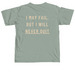 NEVER QUIT (Style 2), a Bay Comfort Colors Unisex Tee (back-view)