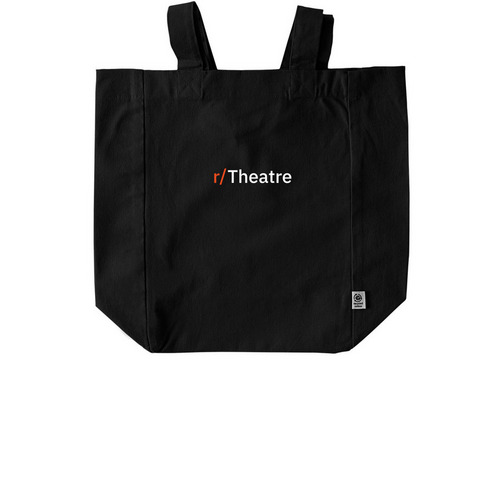 r/Theatre Logo Tote, a Black Recycled Cotton Tote Bag
