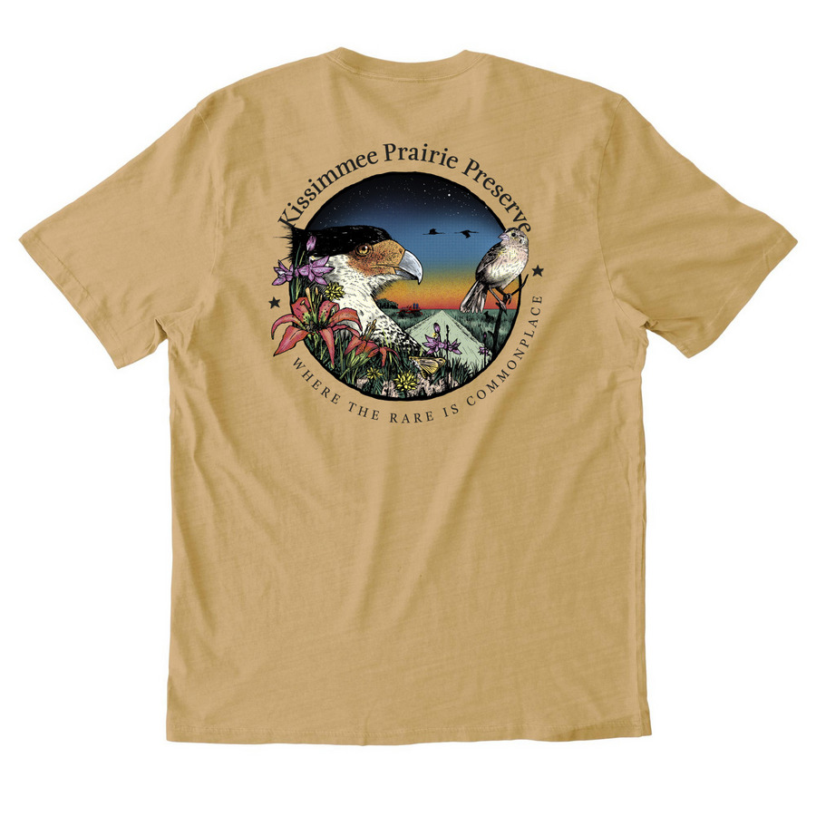 Friend of KPP T-Shirt, a Golden Wheat Allmade Organic Cotton Mineral Dye Tee (back-view)