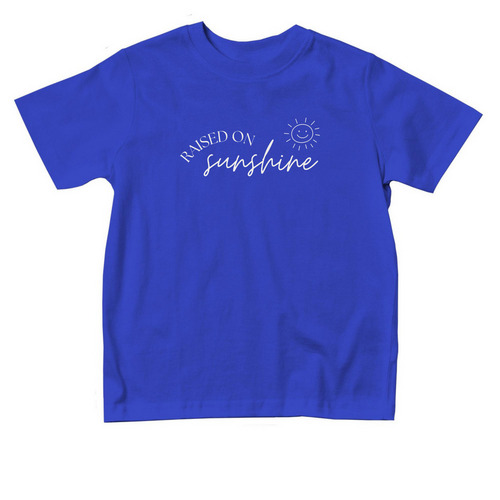 Raised on Sunshine - Toddler, a Royal Blue Toddler Tee