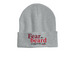 Fear the Beard Beanies, a Heather Grey Printed Cuffed Beanie