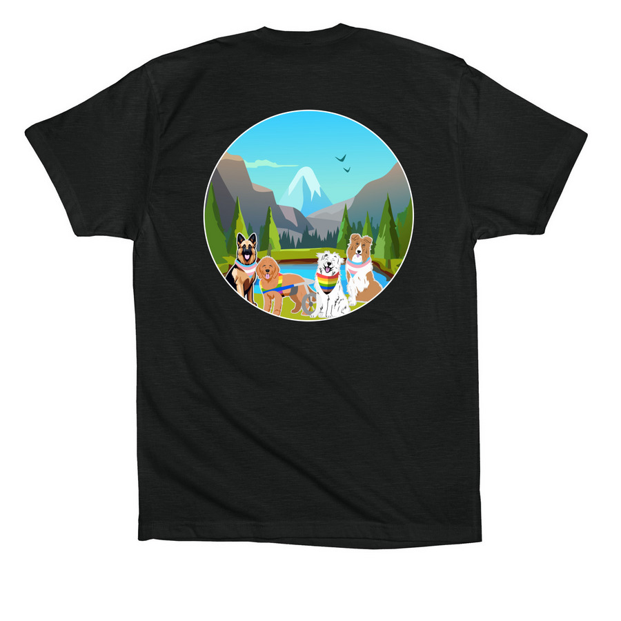 Pride 2026, a Vintage Black Premium Cotton Tee (back-view)