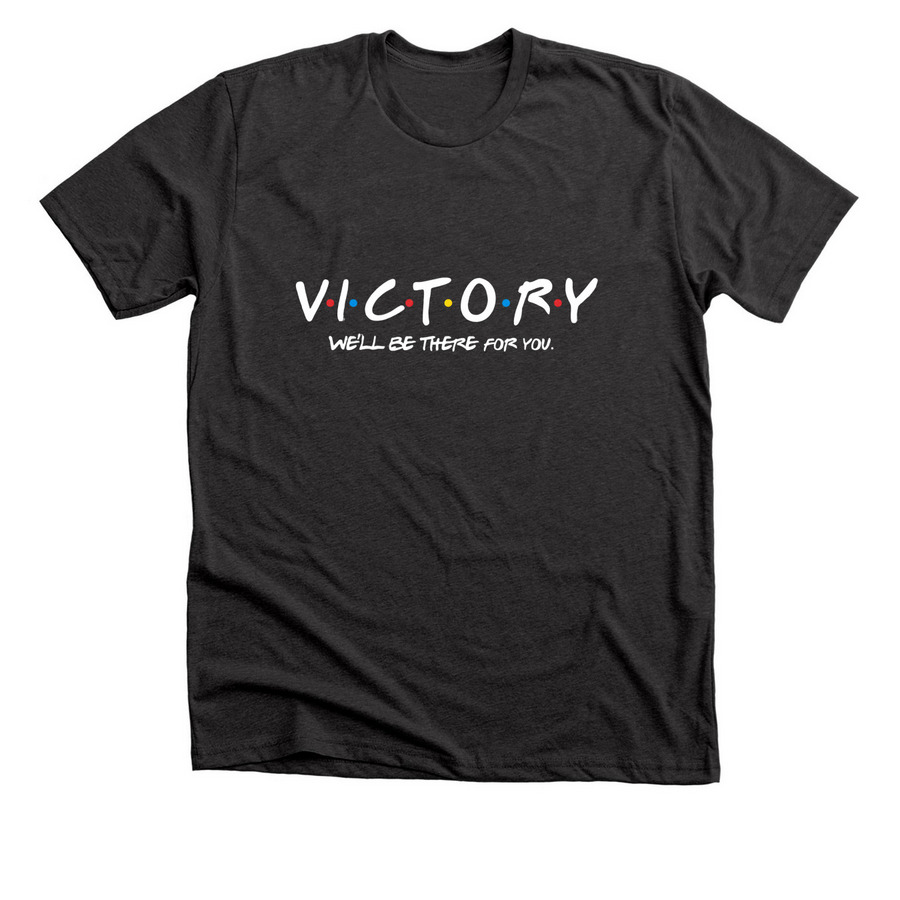 Victory Crew Tee, a Dark Grey Heather Premium Unisex Tee