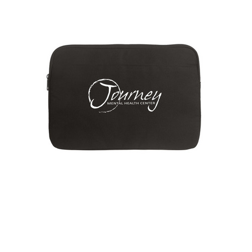 Journey Laptop Sleeve, a Black Canvas Laptop Sleeve