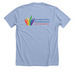 2026 Pride "You Are", a Heather Baby Blue Premium Unisex Tee (back-view)