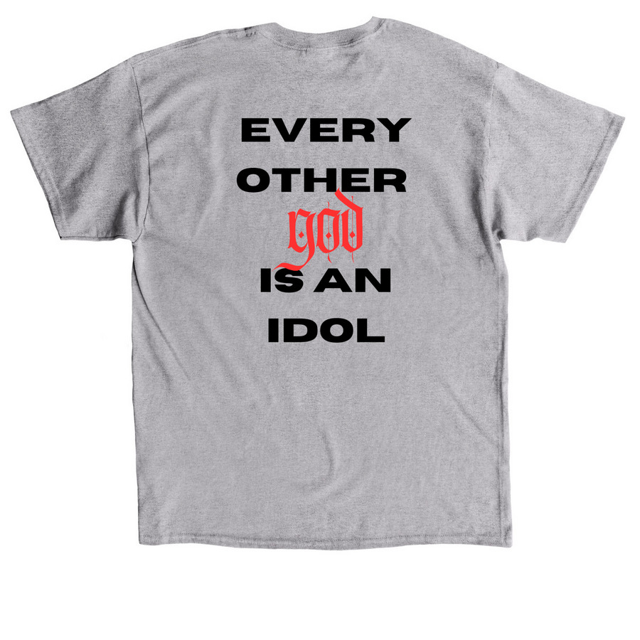 Yahweh!&nbsp;, a Sport Grey Classic Unisex Tee (back-view)