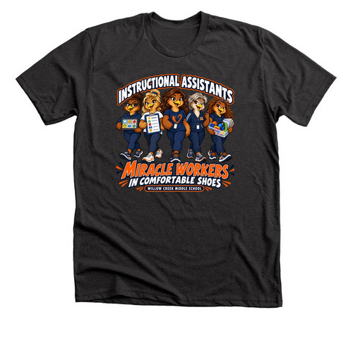 Miracle Workers, a Dark Grey Heather Premium Unisex Tee