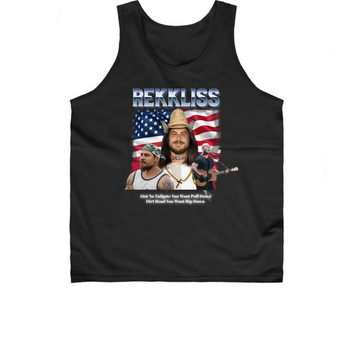 "REKKLISS" Muscle Tee, a Black Classic Unisex Tank Top