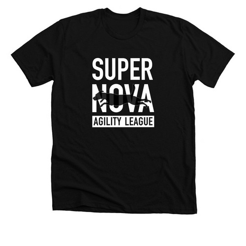 League White Logo Shirts, a Solid Black Blend Premium Unisex Tee