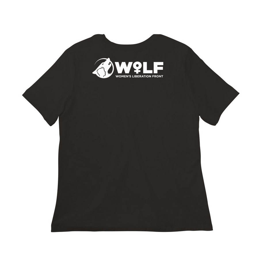 Limited Edition: Dear Girls of the World, a Black Women?s Relaxed Cotton Tee (back-view)