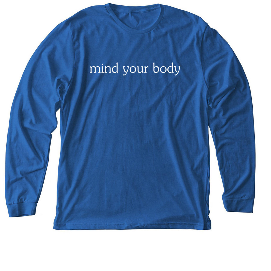 The Classic, a Heather True Royal Premium Long Sleeve Tee