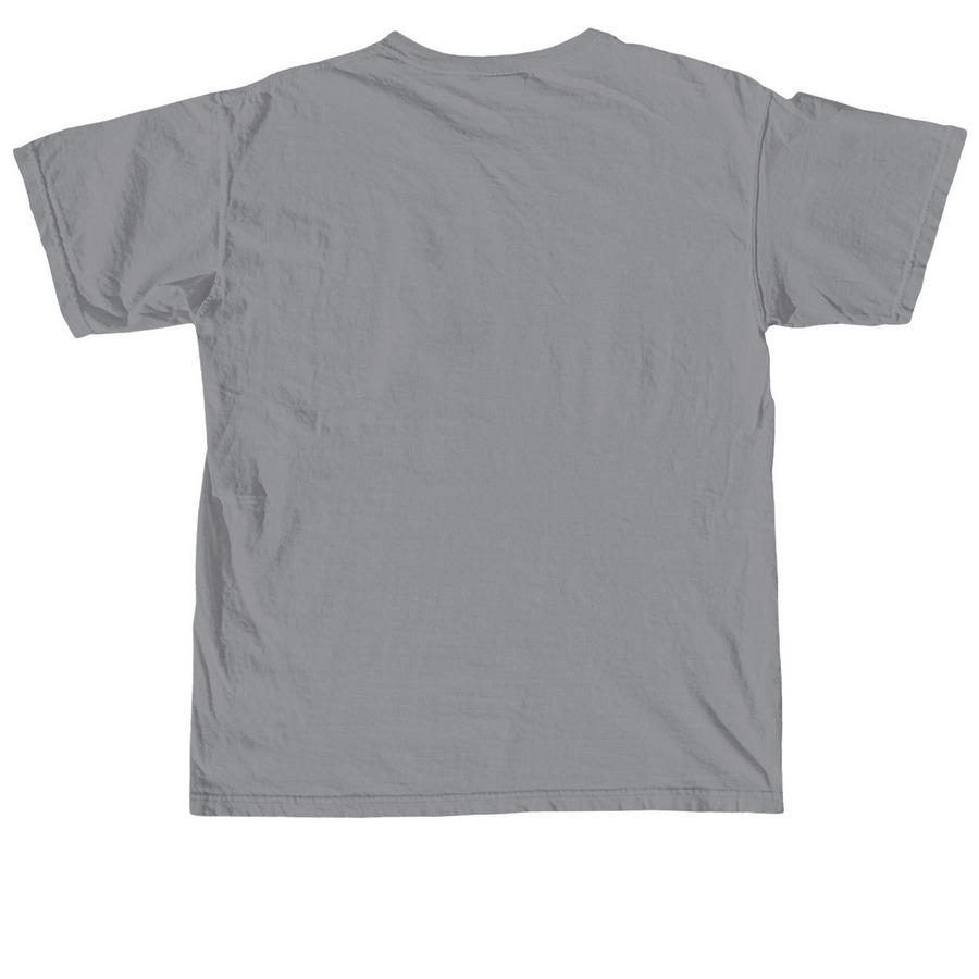Rainbow Jackalope, a Granite Comfort Colors Unisex Tee (back-view)