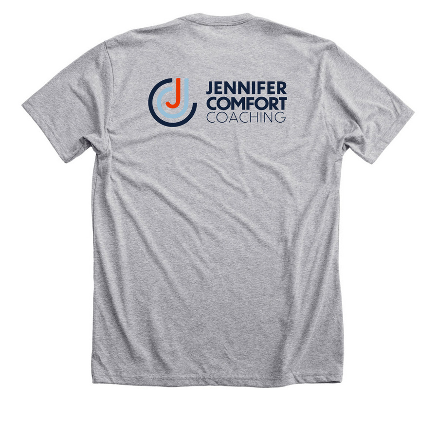 TEAM JCC, a Athletic Heather Premium Unisex Tee (back-view)