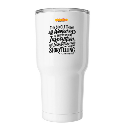 Women's Stories, a White Insulated Tumbler