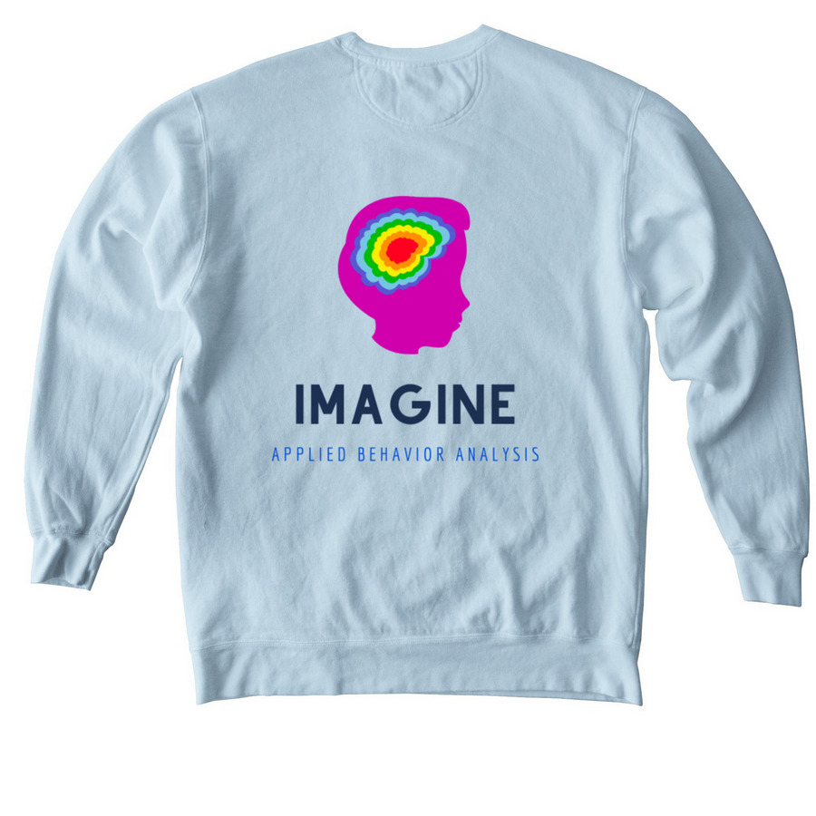 CUSTOMIZED- Crewneck Sweatshirt for Theresa, a Chambray Comfort Colors Crewneck Sweatshirt (back-view)