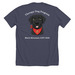 BMPFFA Therapy Dog Fundraiser&nbsp;, a Heather Midnight Navy Premium Unisex Tee (back-view)