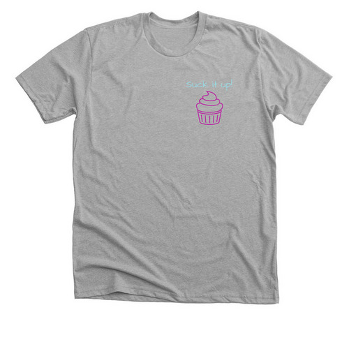 Spanish Peaks - Suck it up, cupcake!, a Athletic Heather Premium Unisex Tee