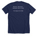 Team Charlie - Type Won, a Solid Navy Blend Premium Unisex Tee (back-view)