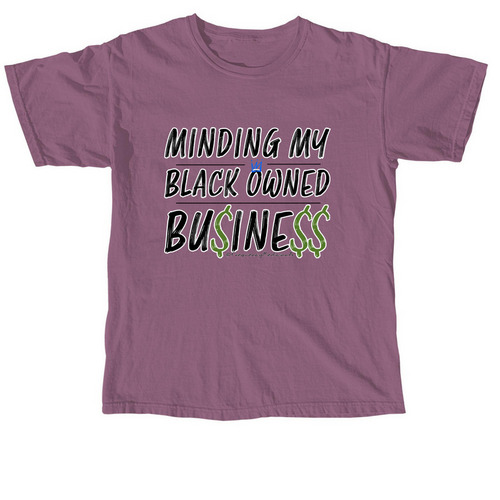 BLACK OWNED, a Berry Comfort Colors Unisex Tee