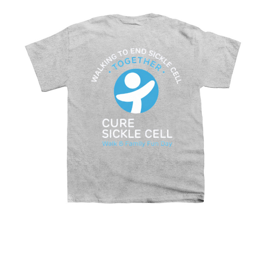 CHOPhthalmology Sickle Cell Walk, a Sport Grey Youth Unisex Tee (back-view)