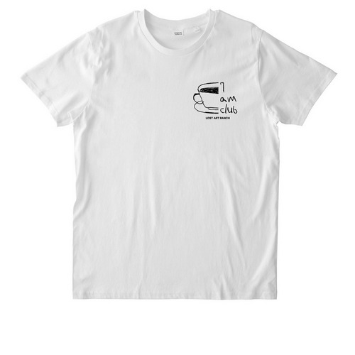Lost Art Ranch Original 7am Club Tee, a White Stanley/Stella Unisex Rocker Tee