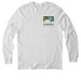 PRKN Logo, a Bright White Allmade Organic Cotton Long Sleeve Tee